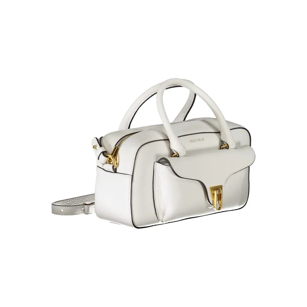 White Leather Handbag sold by Louxly product image thumbnail 3