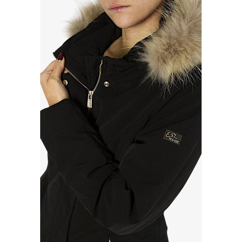 Elegant Goose Down Hooded Jacket sold by Louxly product image thumbnail 5
