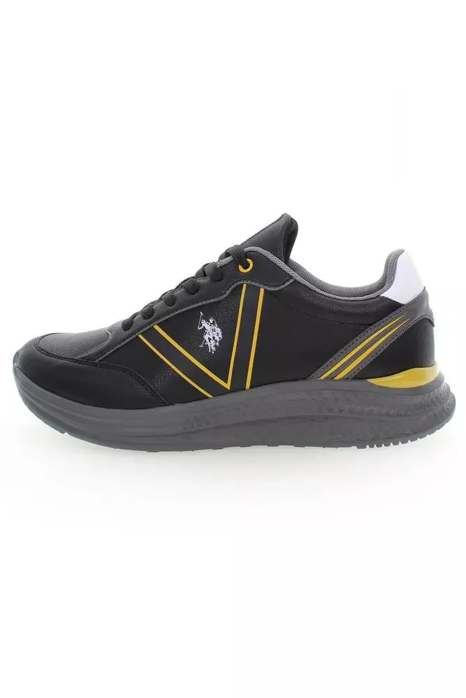 Black Polyester Men Sneaker sold by Louxly product image thumbnail 2