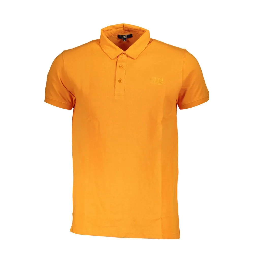 Orange Cotton Polo Shirt sold by Louxly