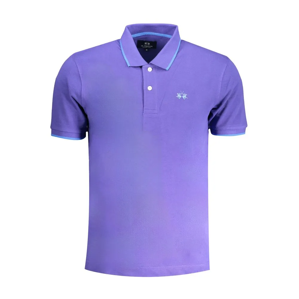 Purple Cotton Polo Shirt sold by Louxly