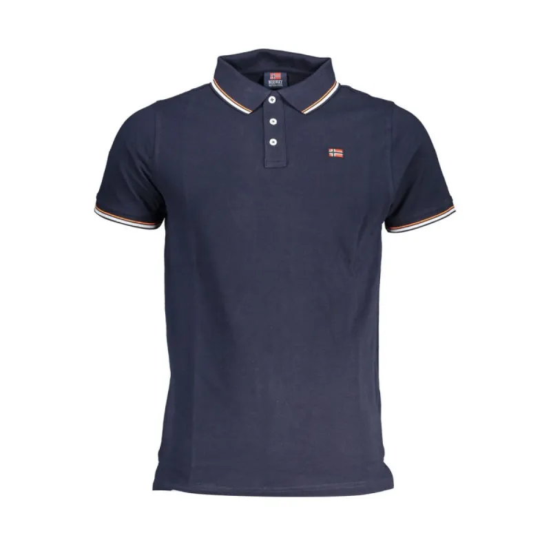 Blue Cotton Men Polo Shirt sold by Louxly