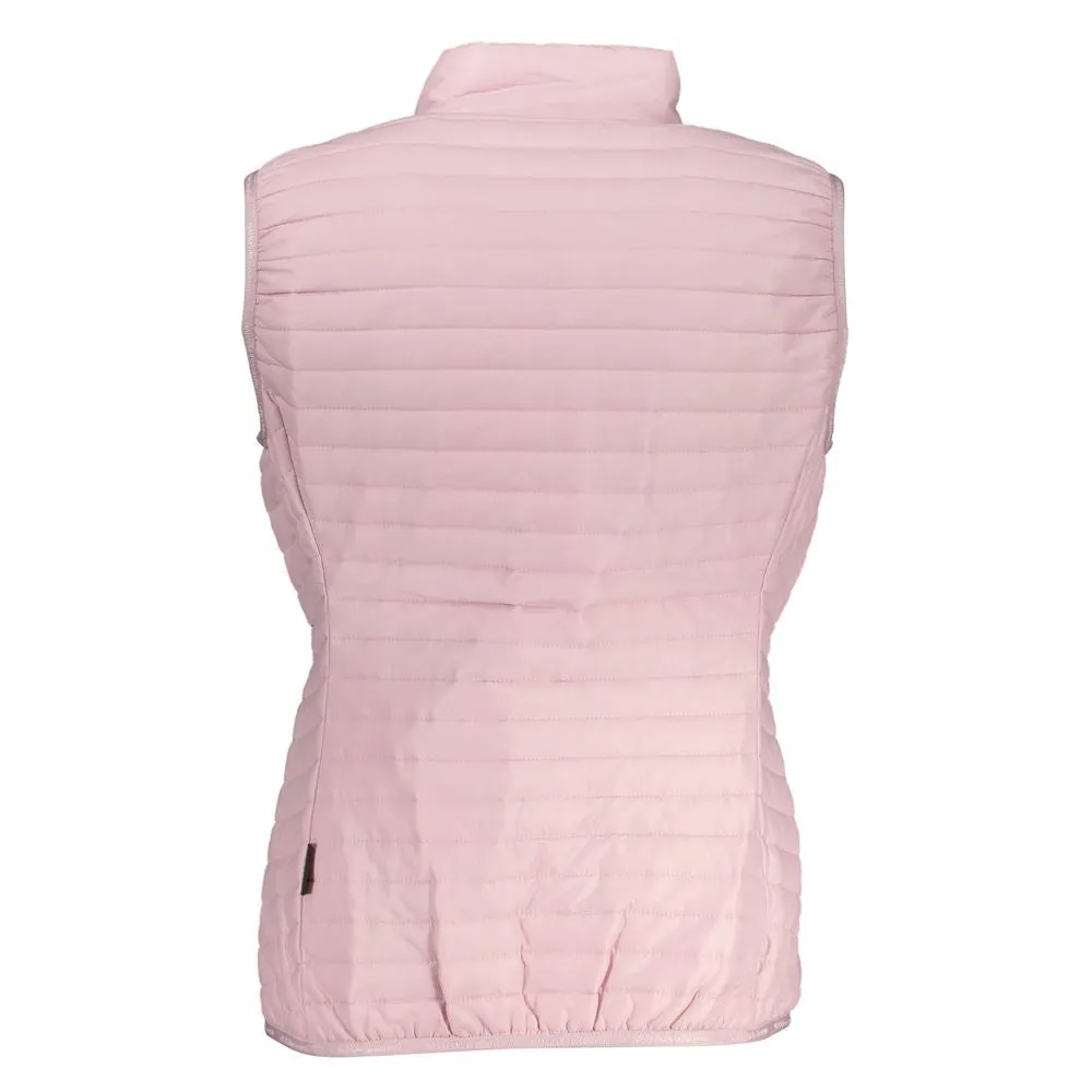 Sleeveless Pink Contrast Detail Jacket sold by Louxly product image thumbnail 2