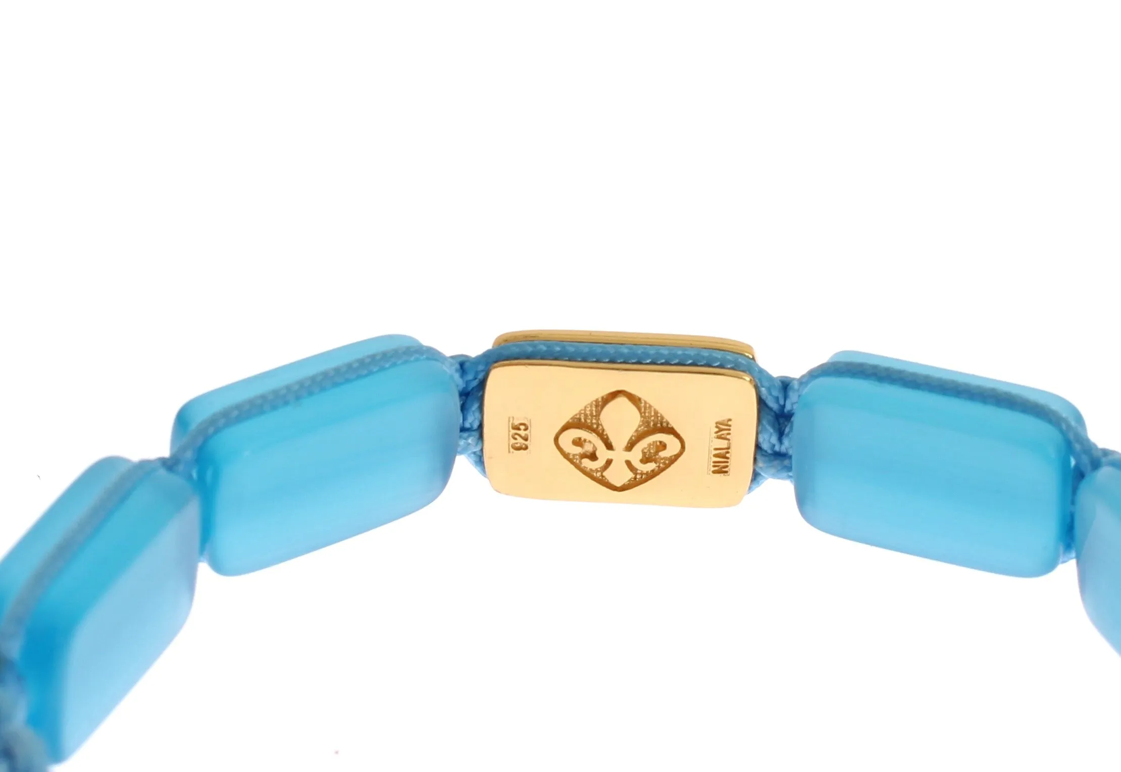 Elegant Blue Opal & Diamond-Studded Bracelet sold by Louxly product image thumbnail 3