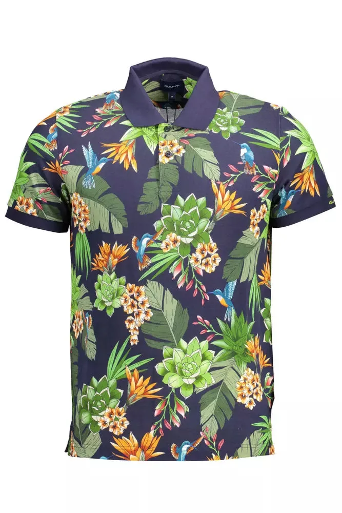 Elegant Short-Sleeved Blue Polo sold by Louxly