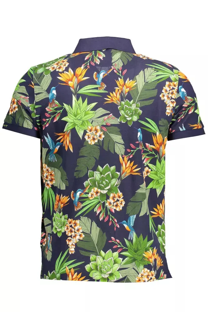 Elegant Short-Sleeved Blue Polo sold by Louxly product image thumbnail 2