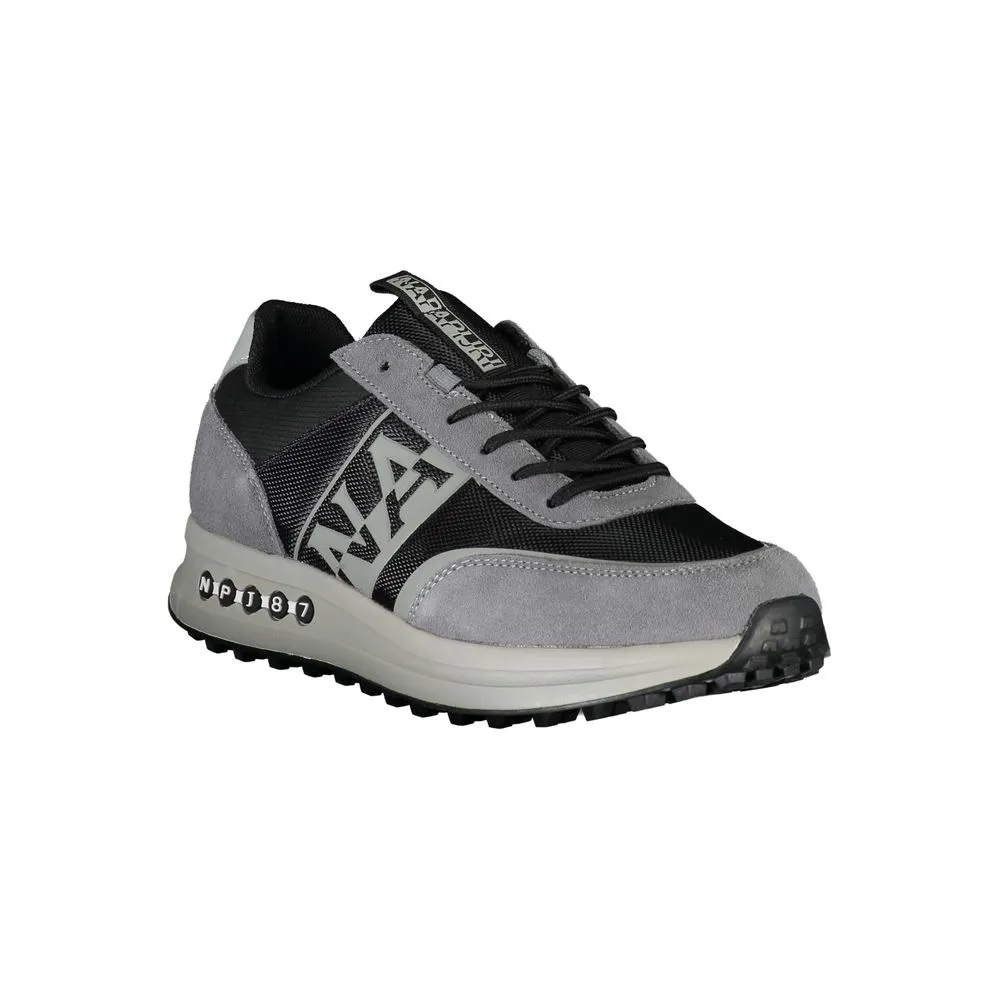 Sleek Gray Sports Sneakers with Contrast Detailing sold by Louxly product image thumbnail 2