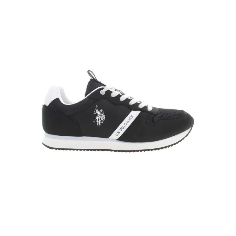 Black Polyester Men Sneaker sold by Louxly
