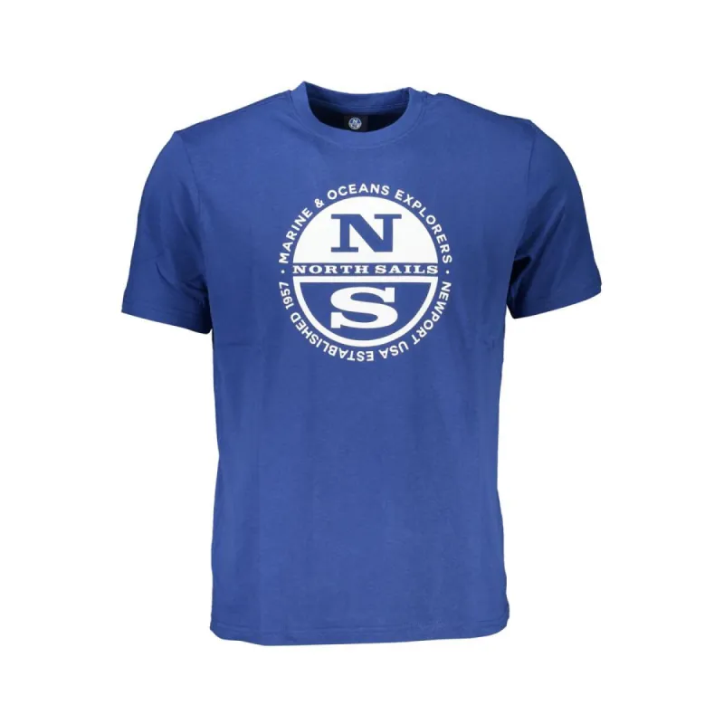 Blue Cotton T-Shirt sold by Louxly