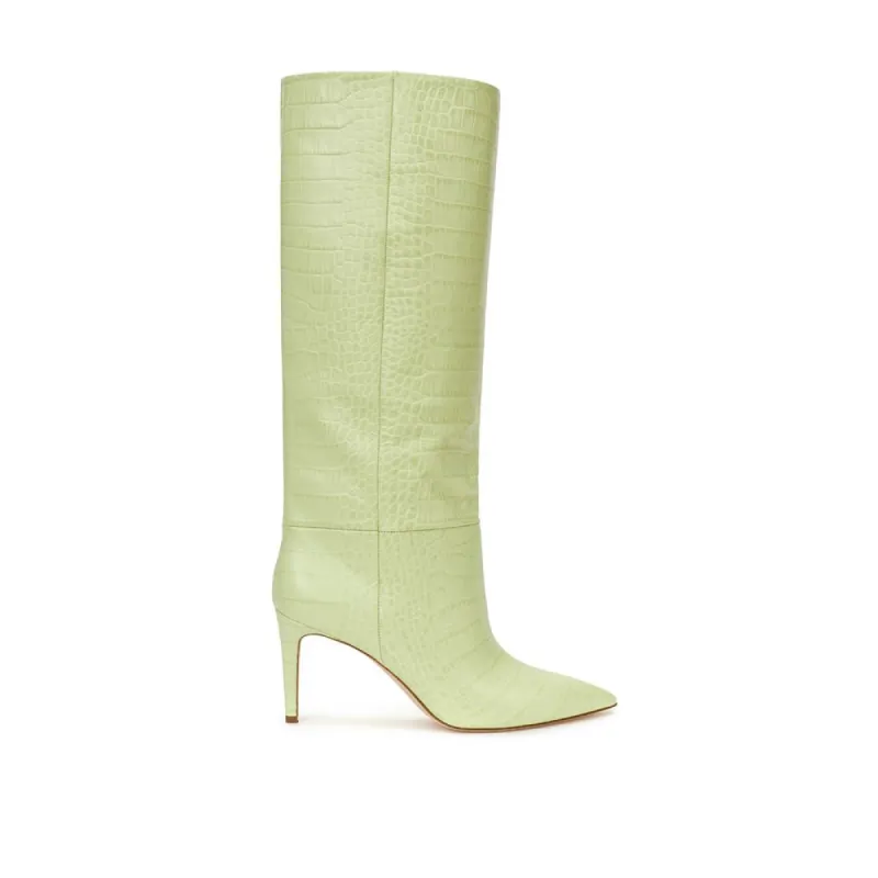 Sun-Kissed Yellow Leather Boots sold by Louxly
