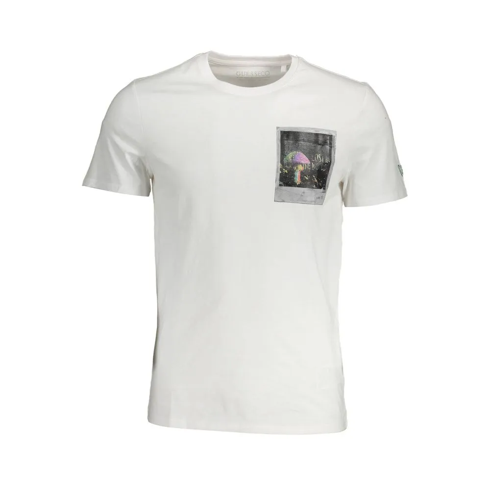 White Cotton Men T-Shirt sold by Louxly