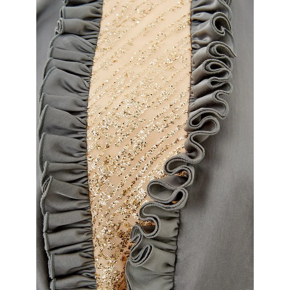 Elegant Multicolor Silk-Linen Top sold by Louxly product image thumbnail 4