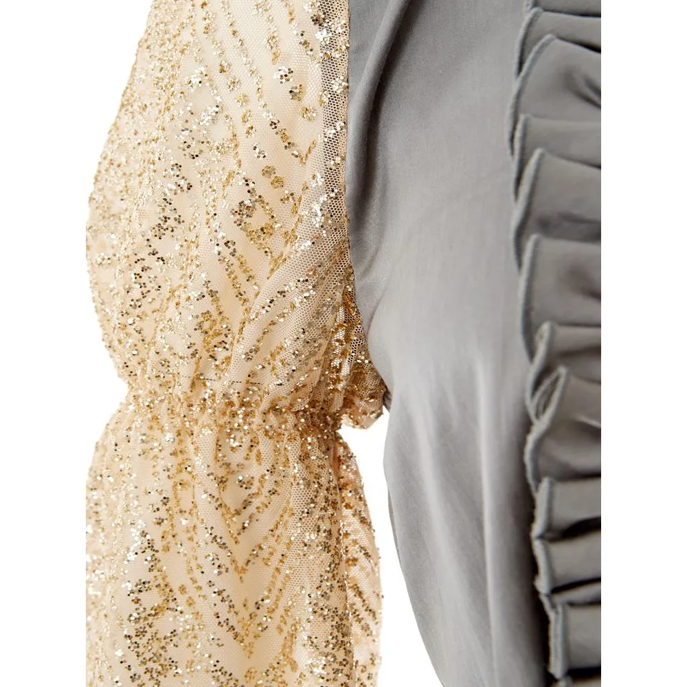 Elegant Multicolor Silk-Linen Top sold by Louxly product image thumbnail 5