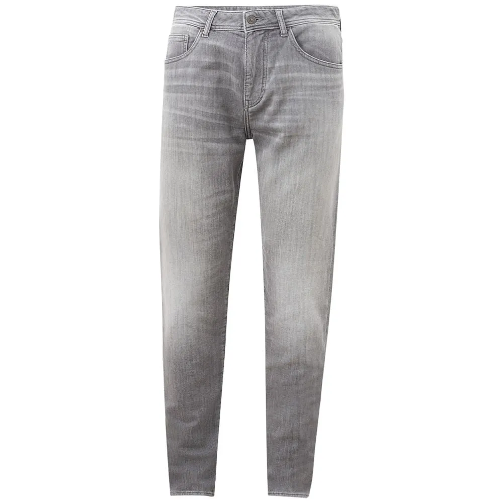 Sleek Gray Cotton Denim Essentials sold by Louxly