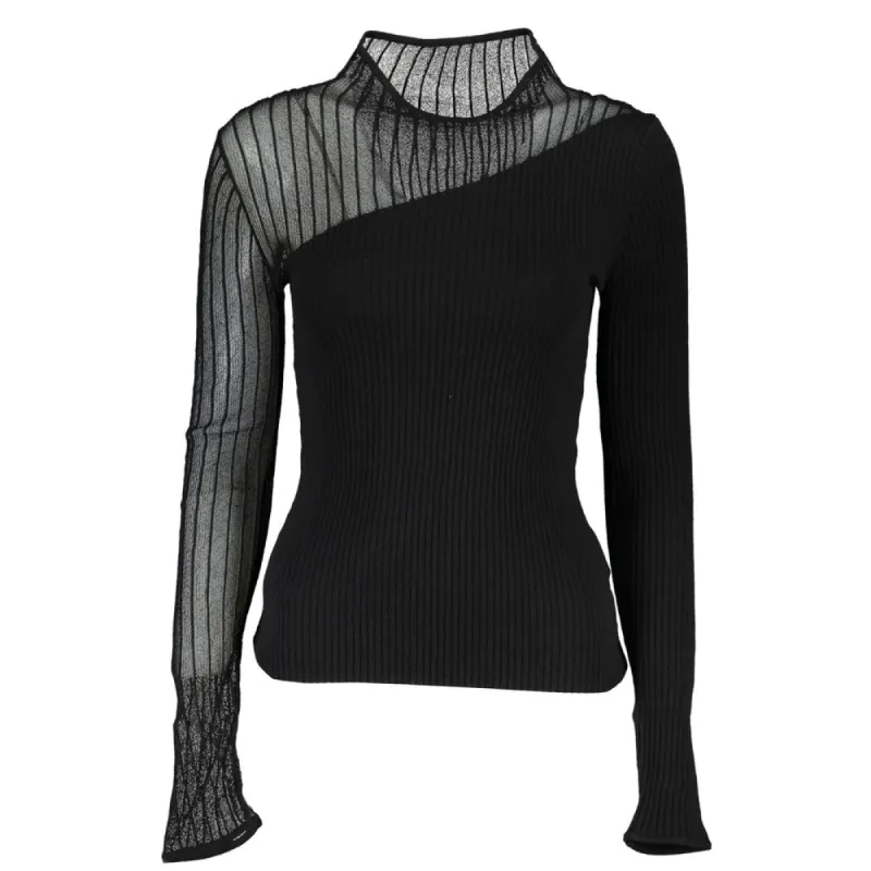 Elegant Crew Neck Sweater with Contrast Details sold by Louxly