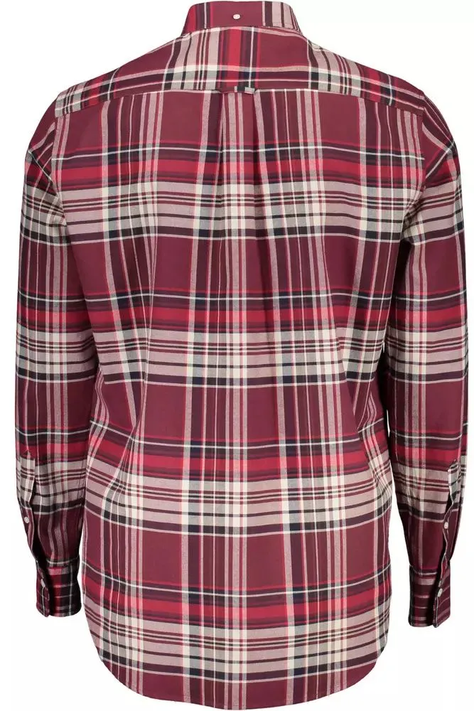 Red Cotton Men Shirt sold by Louxly product image thumbnail 2