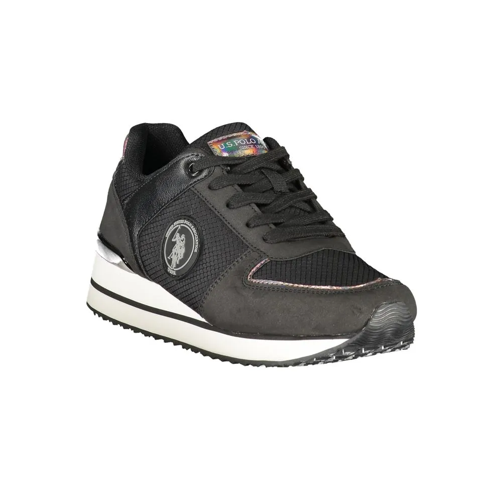 Black Polyester Women Sneaker sold by Louxly product image thumbnail 2