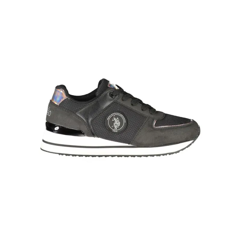 Black Polyester Women Sneaker sold by Louxly