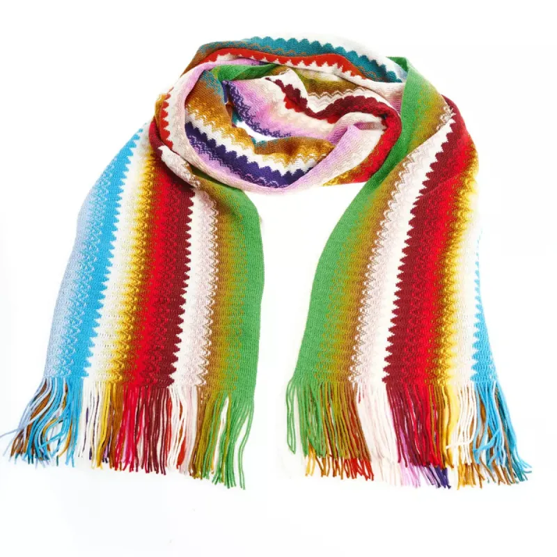 Multicolor Wool Women Scarf sold by Louxly