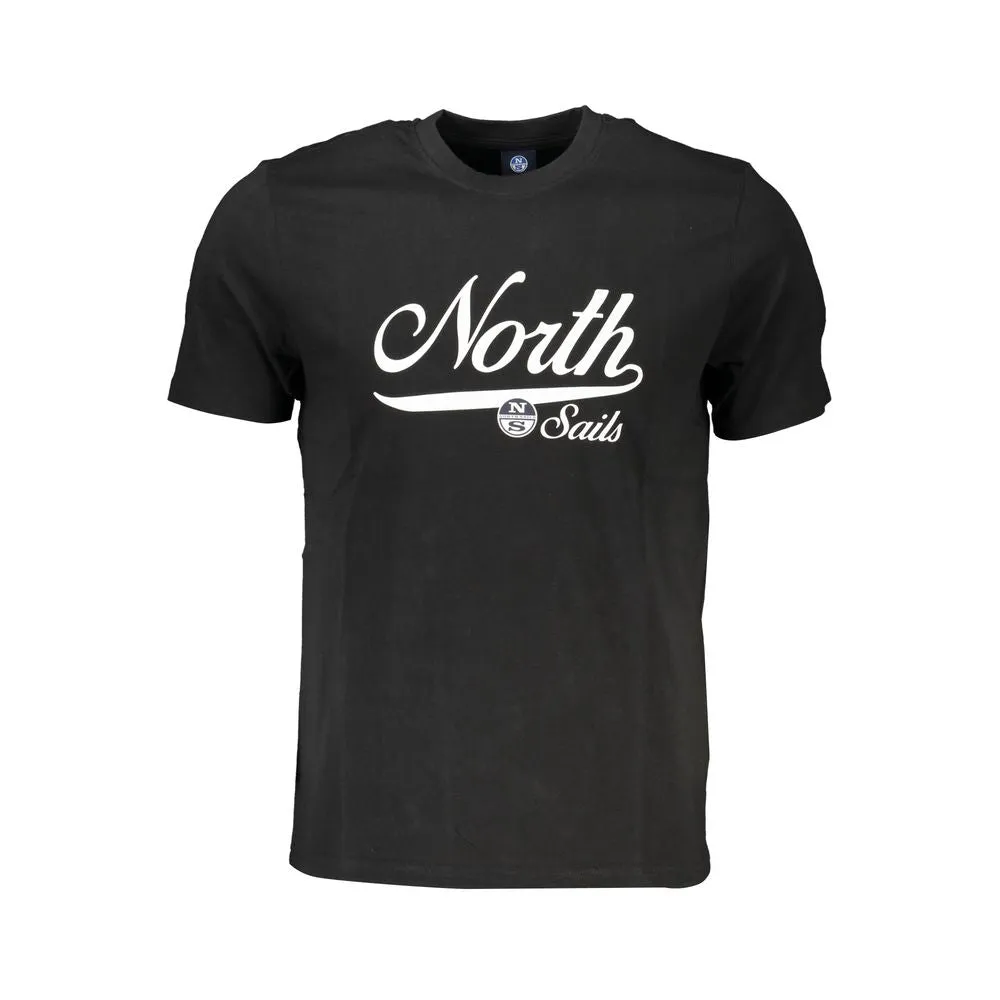Black Cotton T-Shirt sold by Louxly