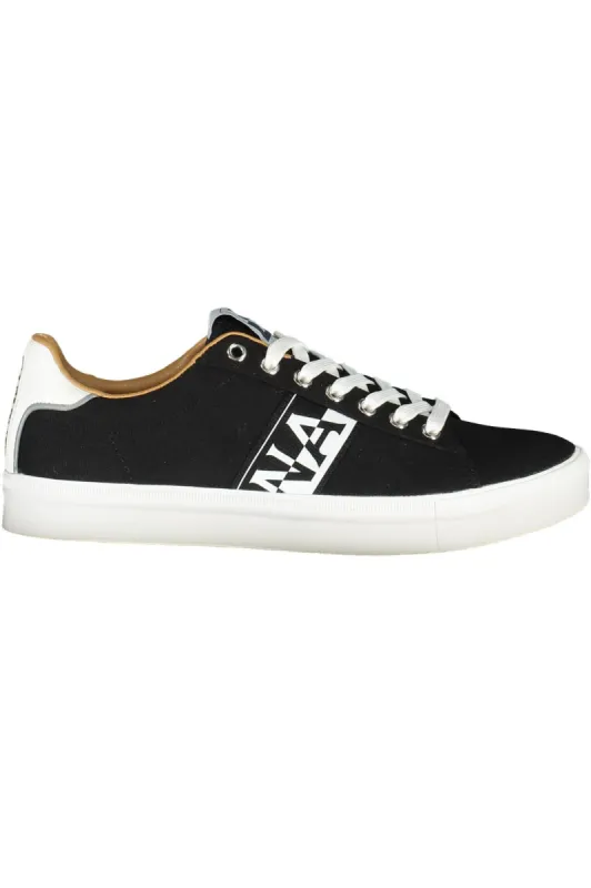 Black Polyester Men Sneaker sold by Louxly
