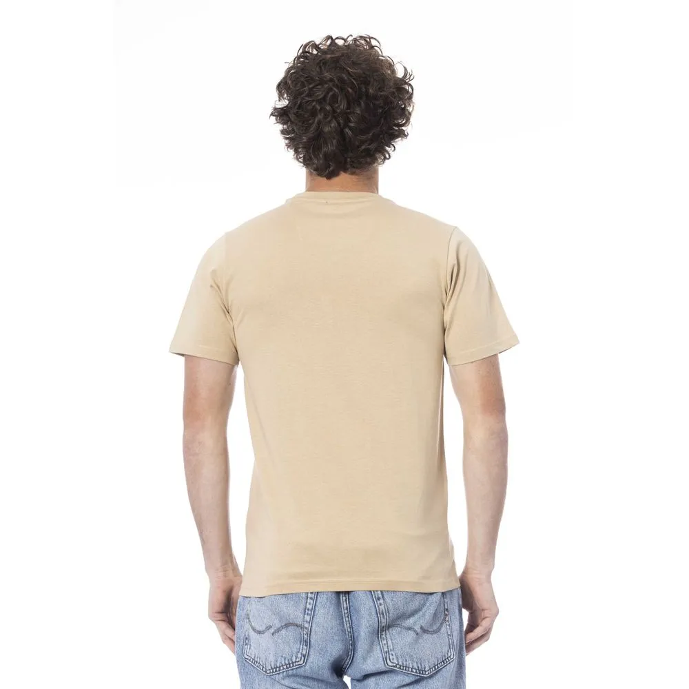 Beige Cotton Men T-Shirt sold by Louxly product image thumbnail 3