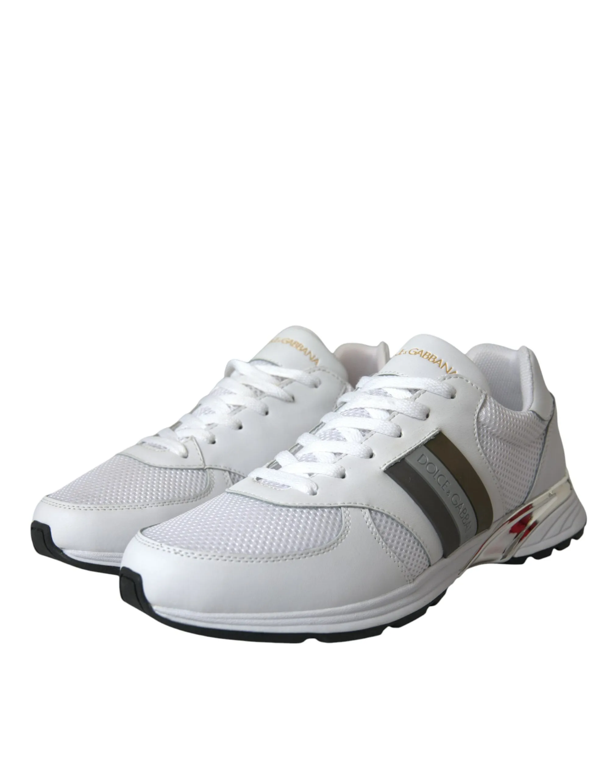 White Mesh Leather Low Top Trainers Sneakers Shoes sold by Louxly product image thumbnail 3