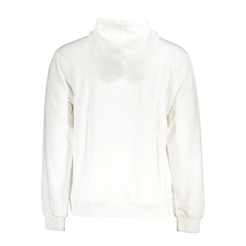 Chic White Cotton Blend Hooded Sweater sold by Louxly product image thumbnail 2