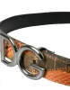 Patchwork Python Leather Logo Buckle Belt Men sold by Louxly