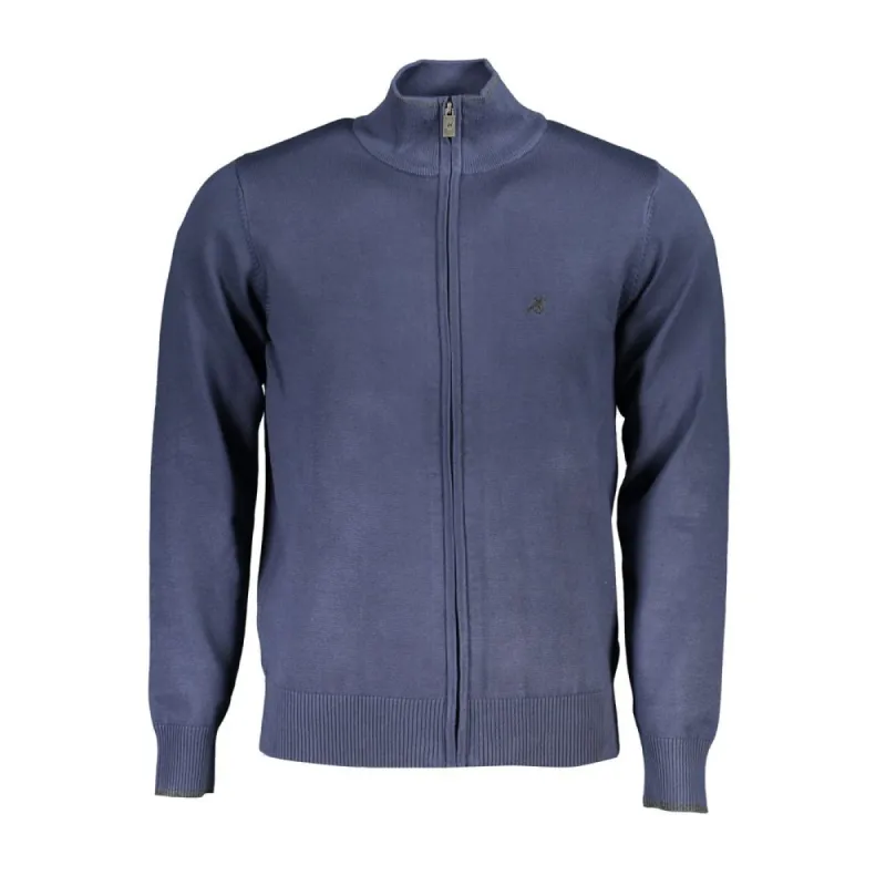 Elegant Long Sleeve Zip Cardigan with Contrast Detail sold by Louxly