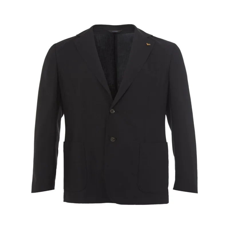 Elegant Cashmere Black Jacket sold by Louxly