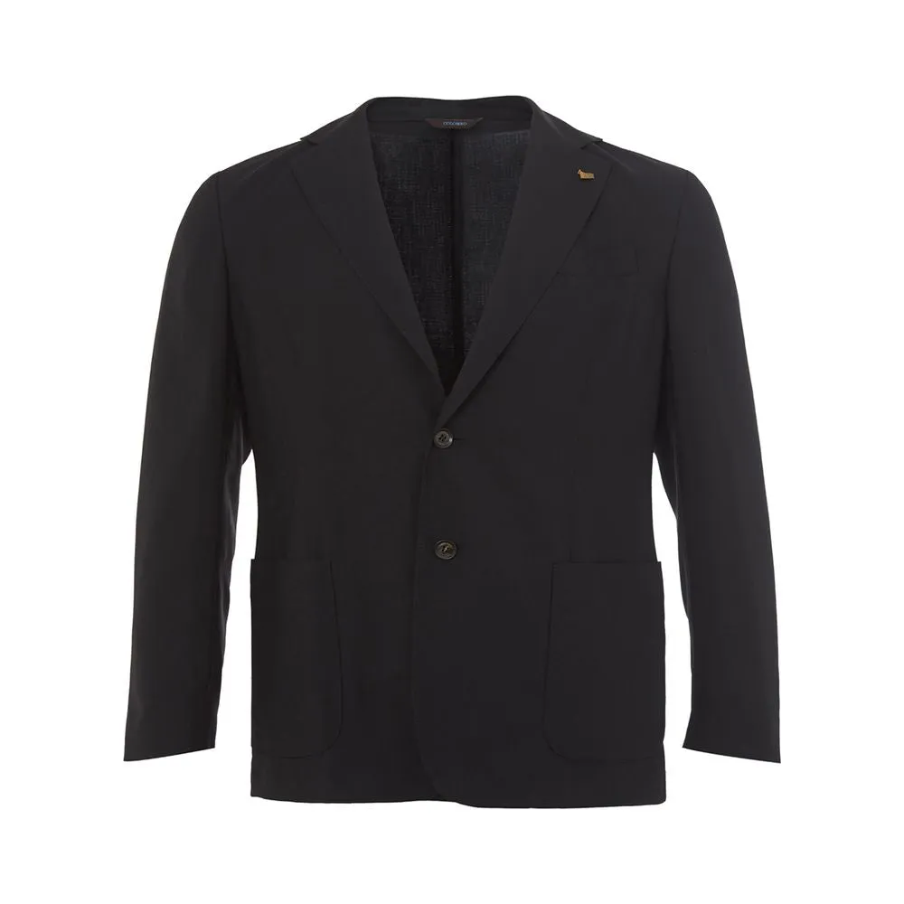 Elegant Cashmere Black Jacket sold by Louxly