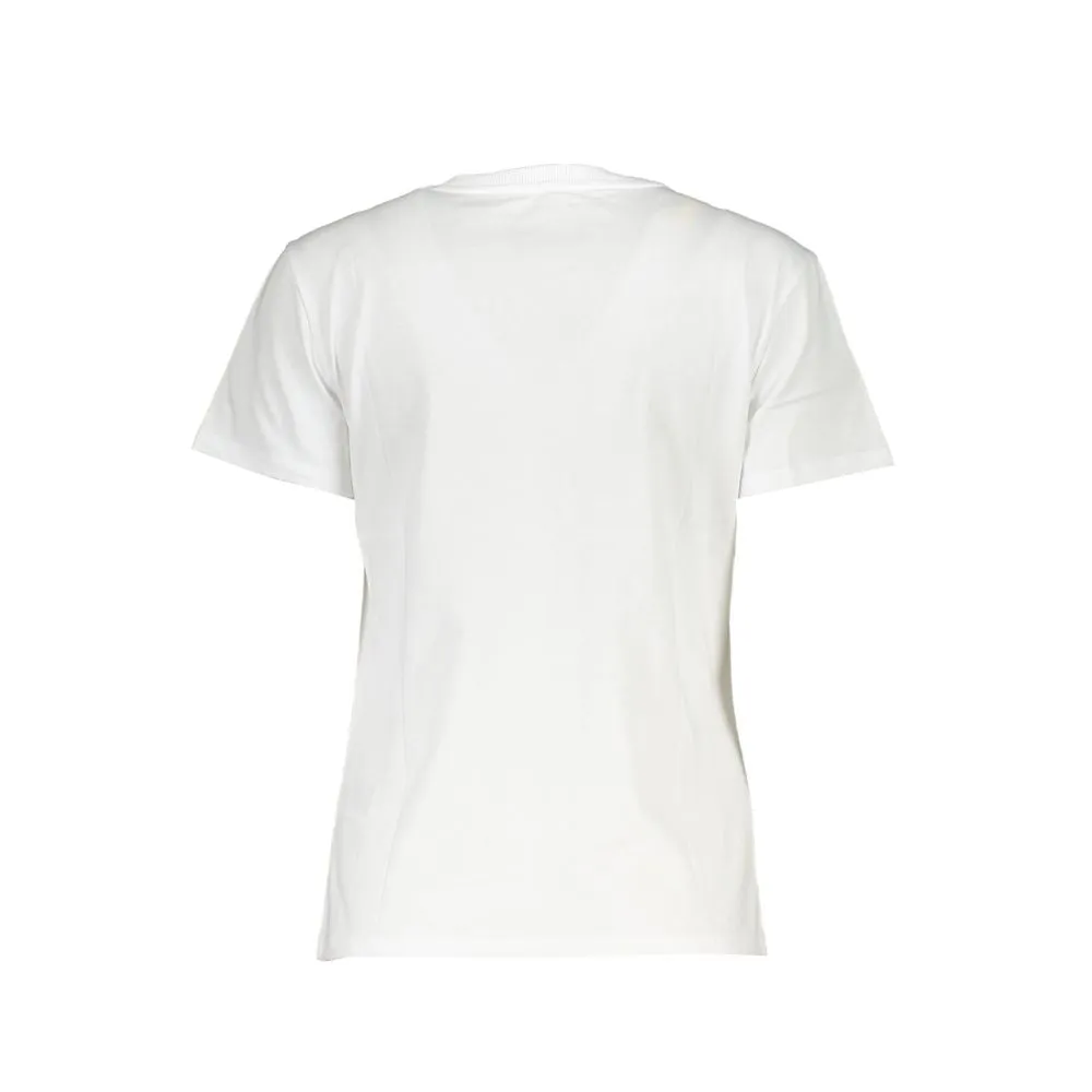 Elegant Short Sleeve Crew Neck Tee with Logo sold by Louxly product image thumbnail 2