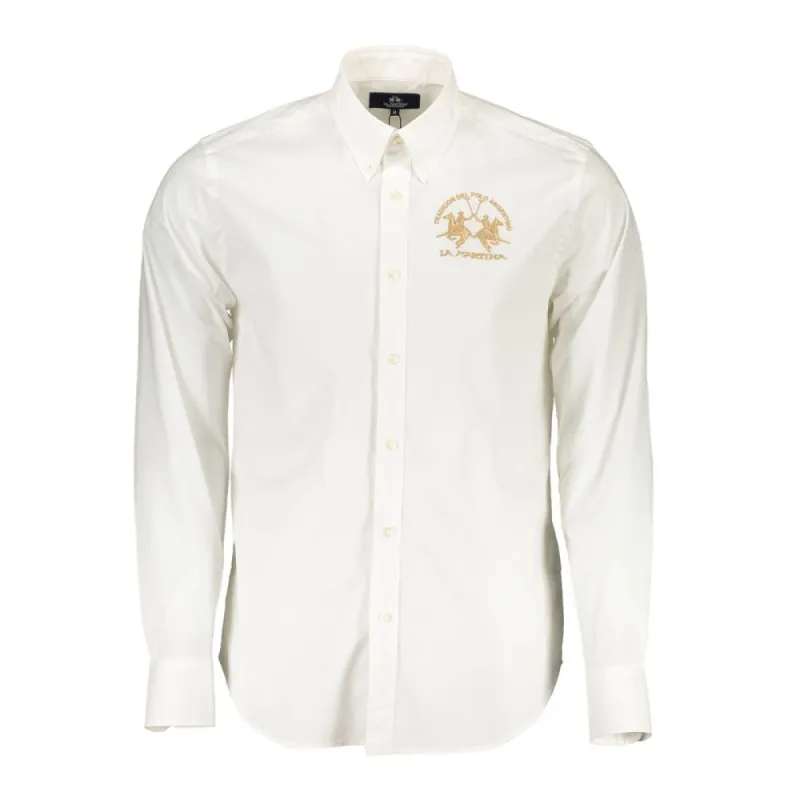 Elegant Long-Sleeved White Shirt for Men sold by Louxly