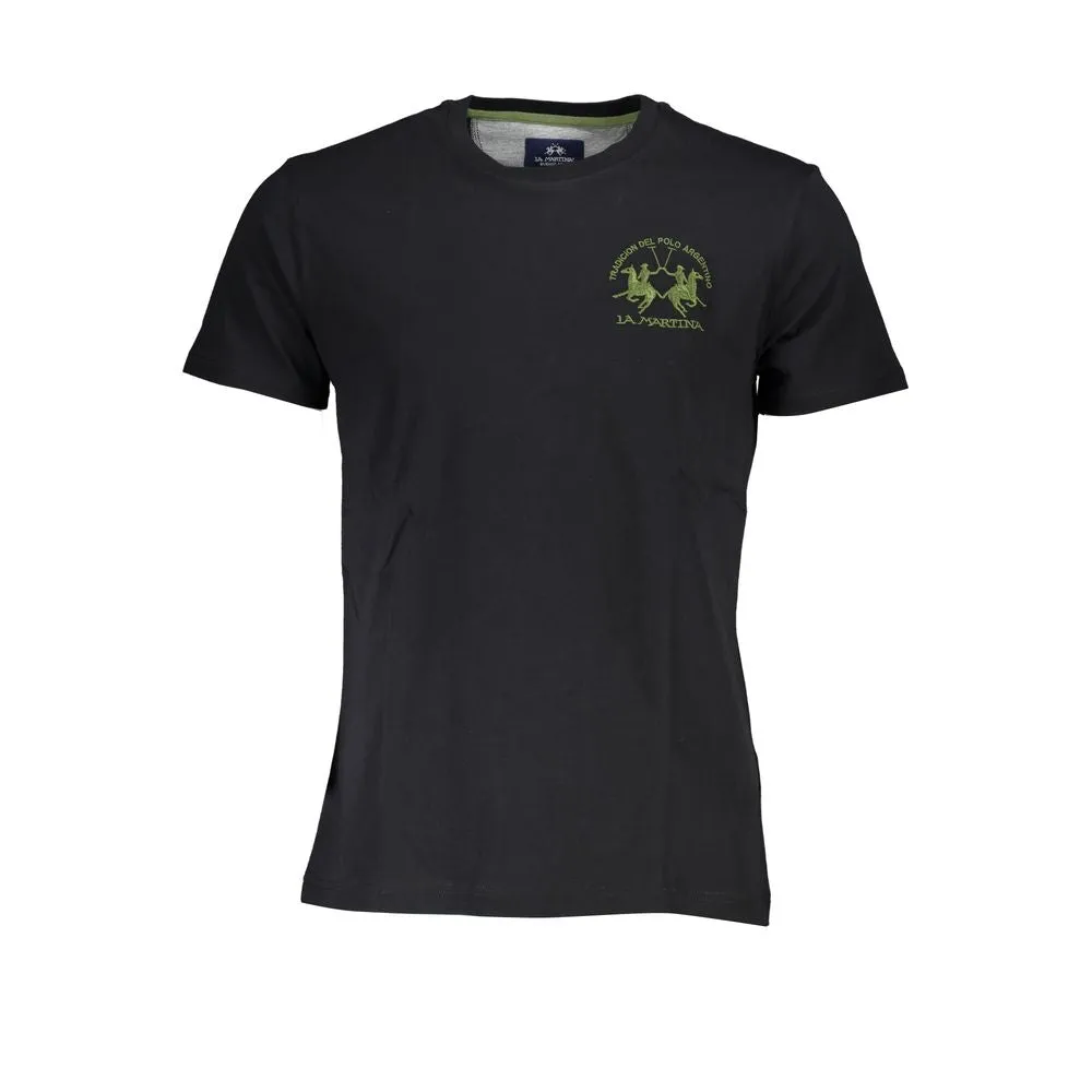 Elegant Crew Neck Embroidered Tee sold by Louxly