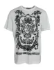 White Lion Crown Logo Cotton Crewneck T-shirt sold by Louxly