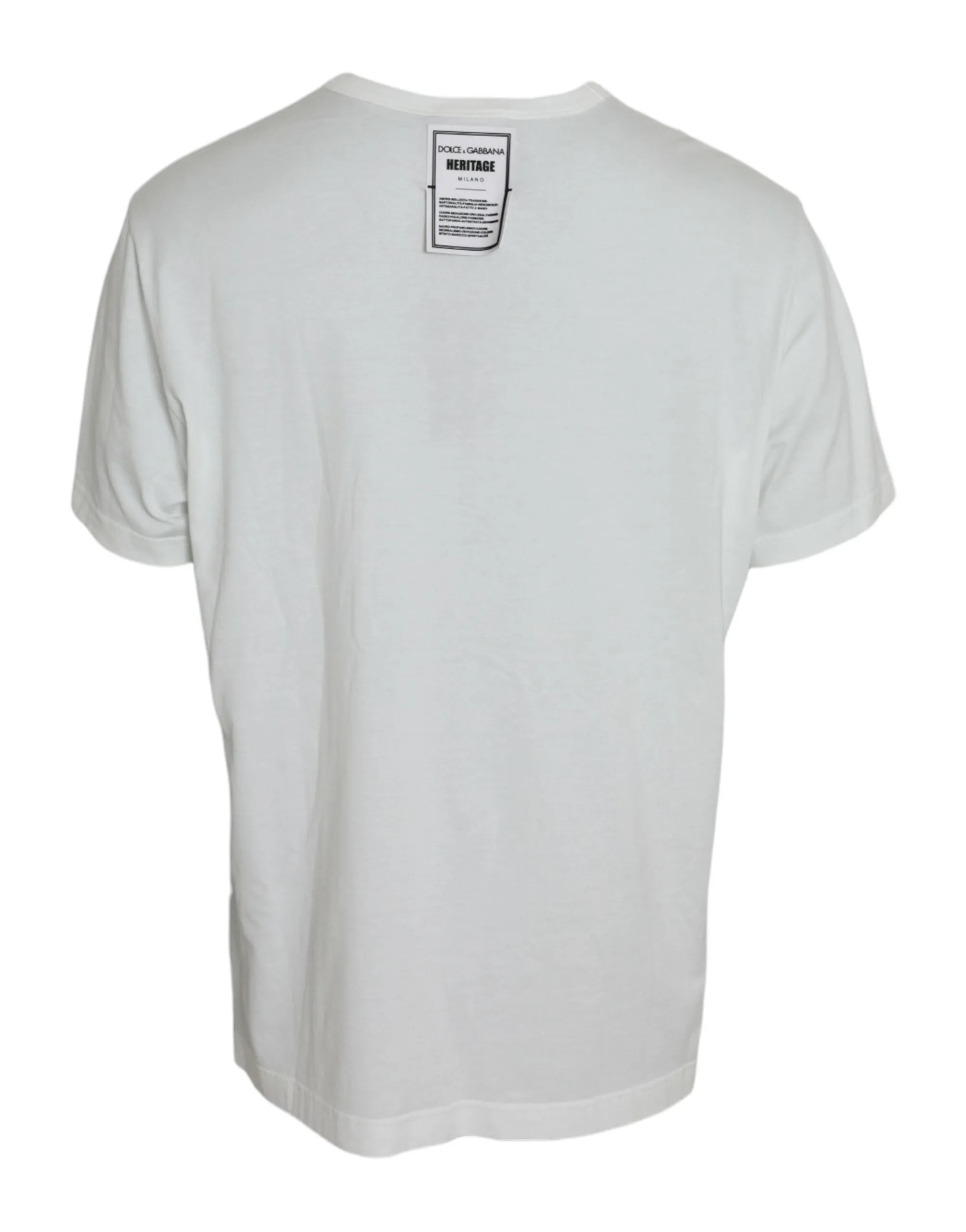 White Lion Crown Logo Cotton Crewneck T-shirt sold by Louxly product image thumbnail 2