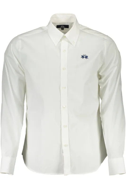 White Cotton Men Shirt sold by Louxly