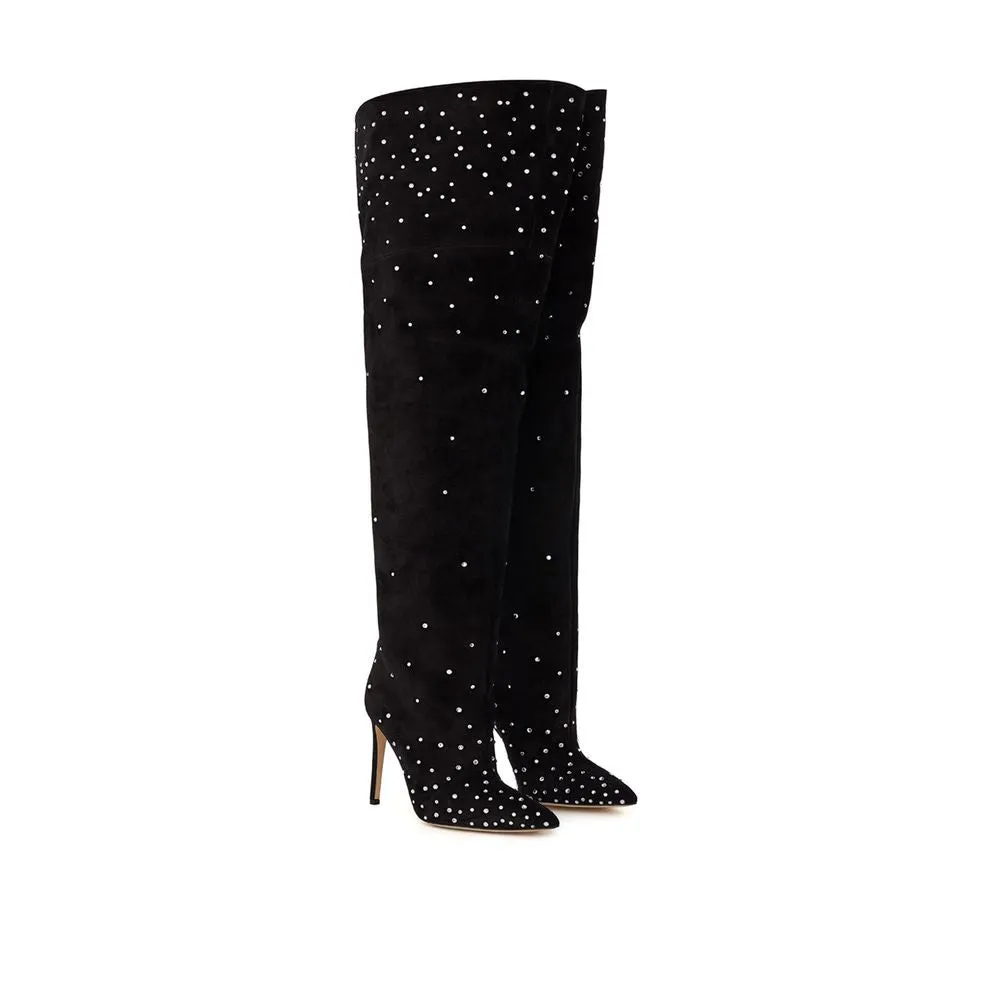 Elegant Black Suede Ankle Boots sold by Louxly product image thumbnail 2
