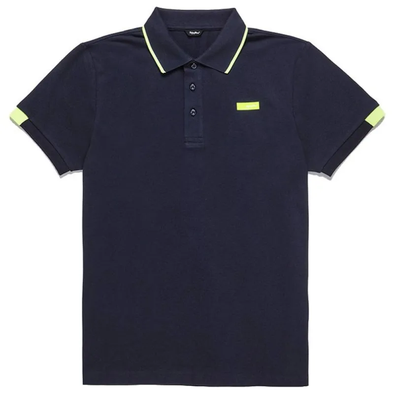 Elegant Cotton Polo Shirt with Contrast Accents sold by Louxly