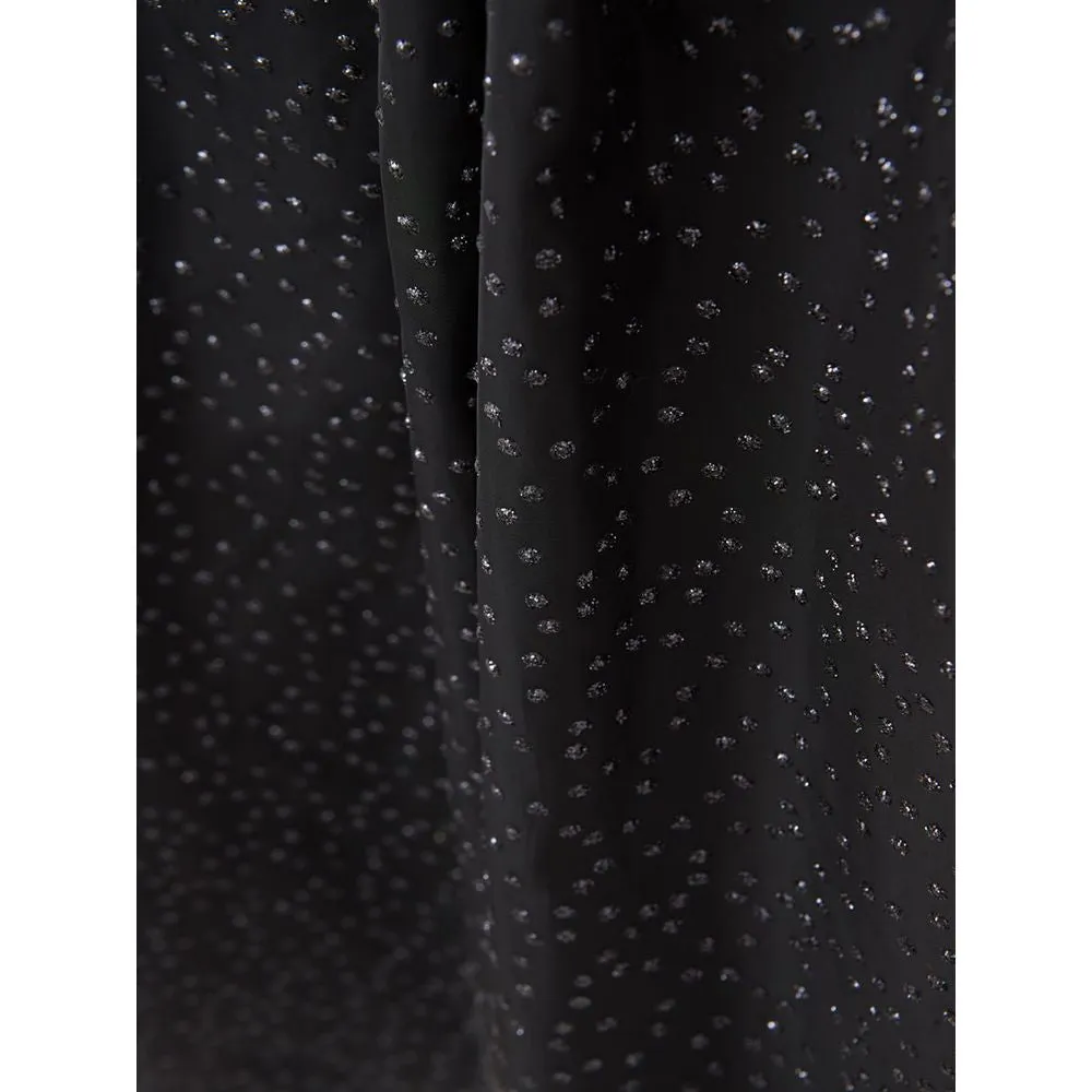 Elegant Black Polyethylene Midi Skirt sold by Louxly product image thumbnail 4