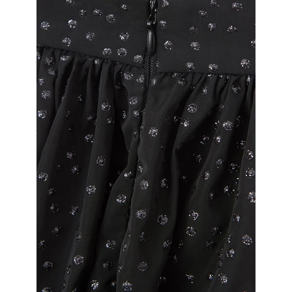 Elegant Black Polyethylene Midi Skirt sold by Louxly product image thumbnail 3
