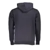 Blue Hooded Sweatshirt with Embroidery sold by Louxly