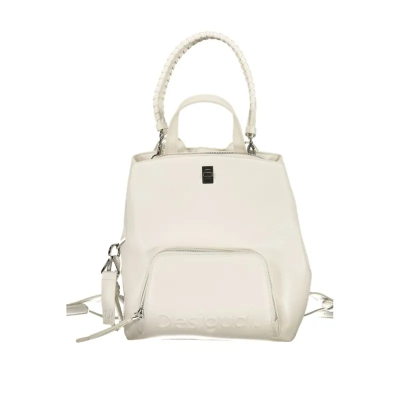 White Polyethylene Backpack sold by Louxly