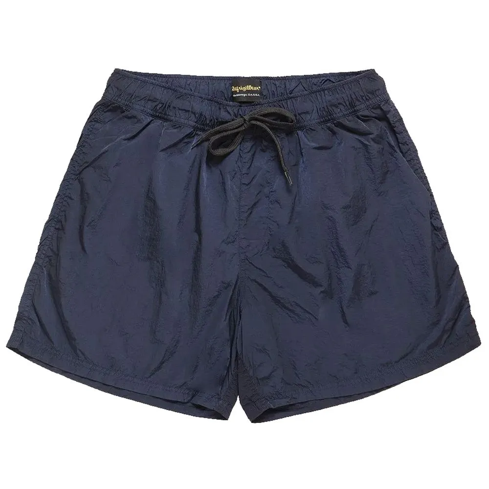 Blue Nylon Men's Swim Trunk sold by Louxly