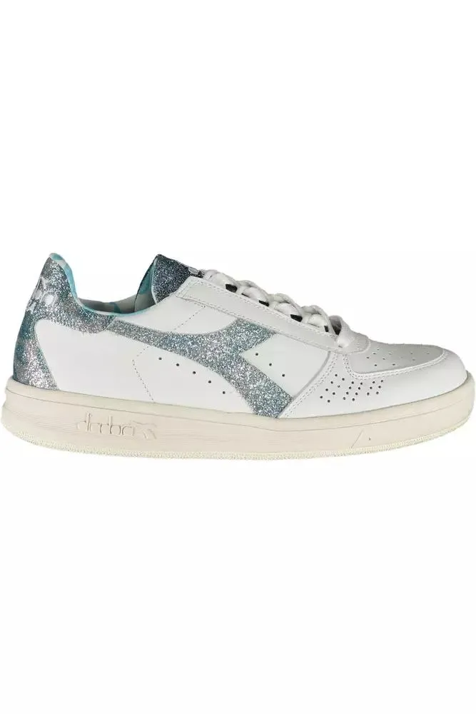 White Leather Women Sneaker sold by Louxly
