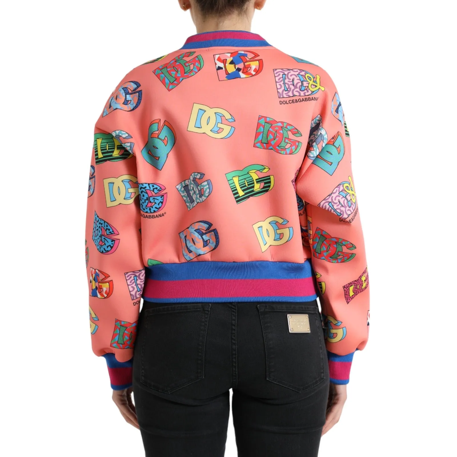 Salmon Pink Crew Neck Logo Sweatshirt sold by Louxly product image thumbnail 3