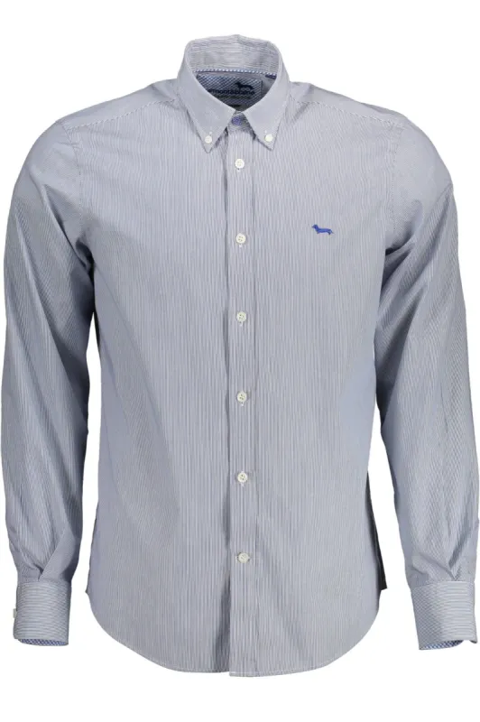 Elegant Blue Organic Cotton Shirt for Men sold by Louxly