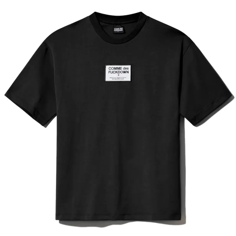 Black Cotton T-Shirt sold by Louxly