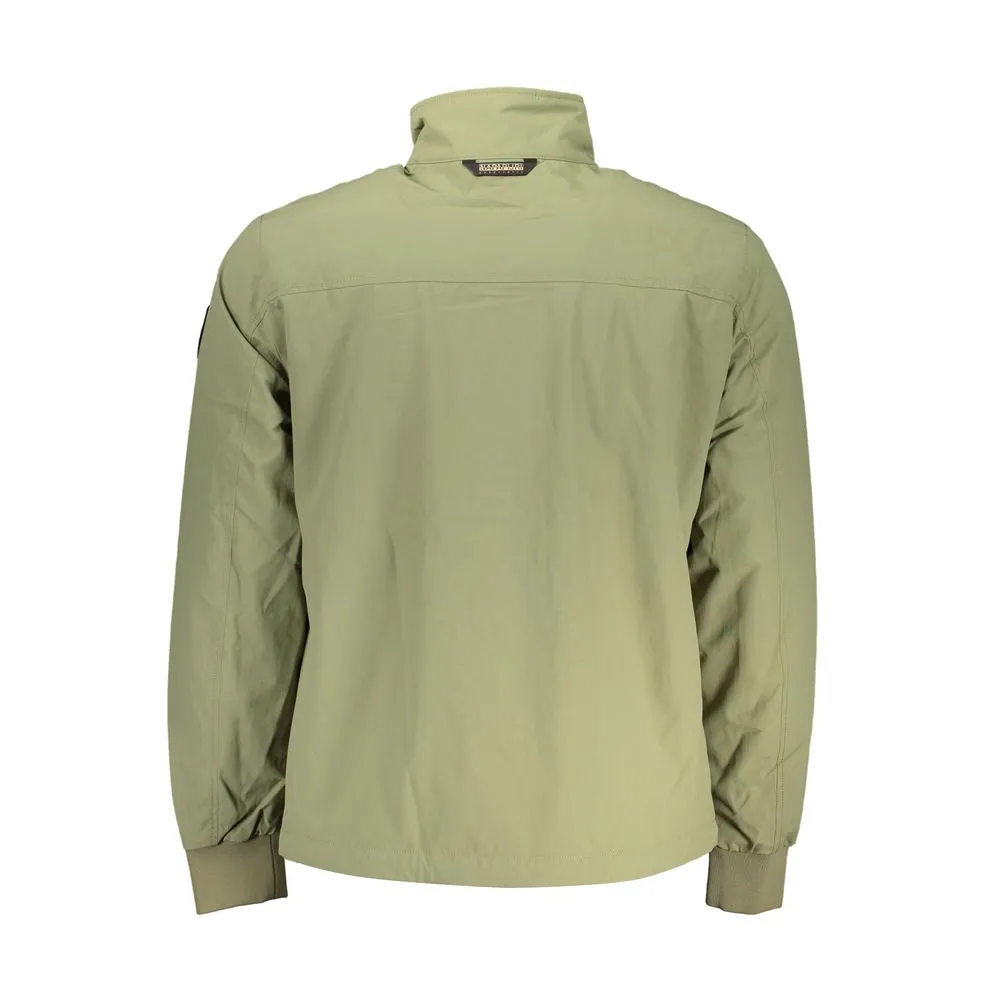 Chic Waterproof Green Jacket with Contrast Accents sold by Louxly product image thumbnail 2